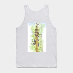 黑熊家族 black bear family Tank Top